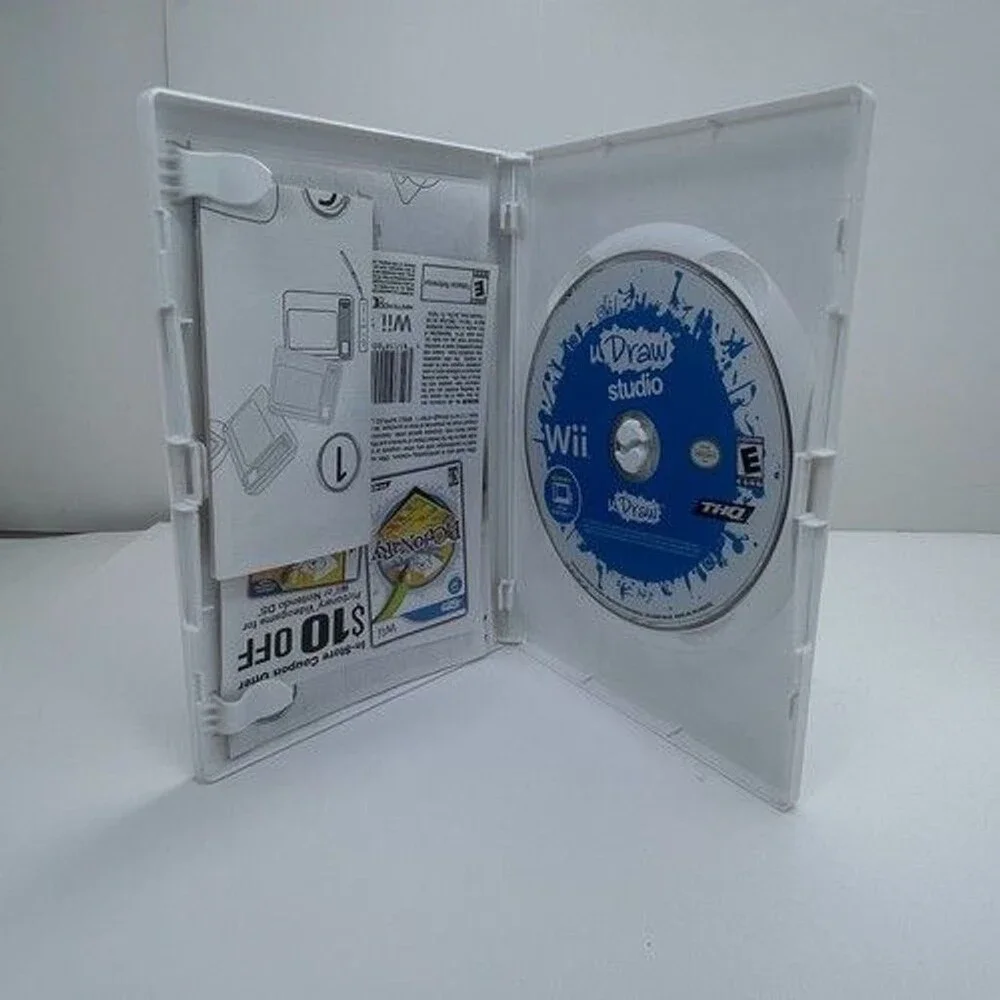 OEM White uDraw GameTablet uDraw Studio (Wii, 2010) Complete Controller